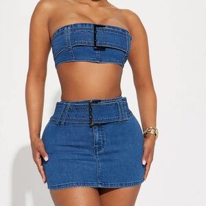 Denim 2 piece set